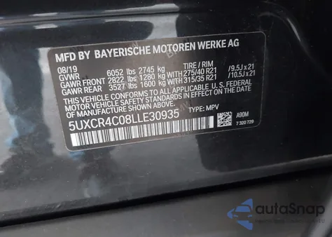 2020 BMW X5 Sdrive40I из США, поврежденный, VIN 5UXCR4C08LLE30935